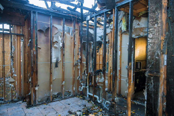 Professional Emergency Fire Damage Restoration technician working in Springfield, NJ